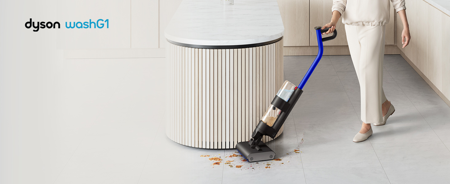 Dyson WashG1â„¢ Wet Floor Cleaner, Double Rollers, Removes Wet and